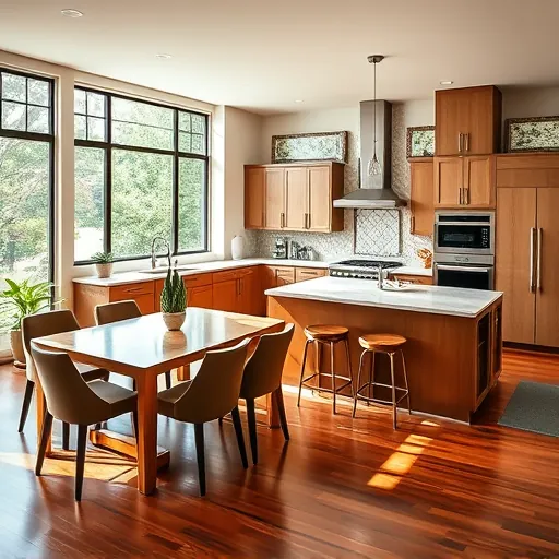 Modern kitchen remodel in Westworth Village TX featuring quartz countertops, custom cabinetry, and airy natural light.