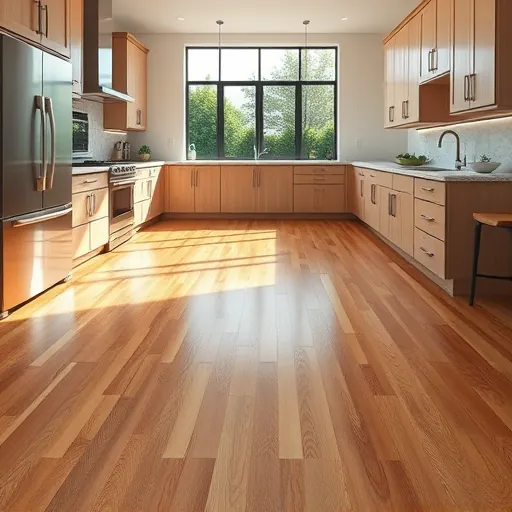 Close-up of a freshly installed ceramic kitchen floor tile with intricate pattern, smooth grout lines, and natural lighting in a modern Fort Worth kitchen