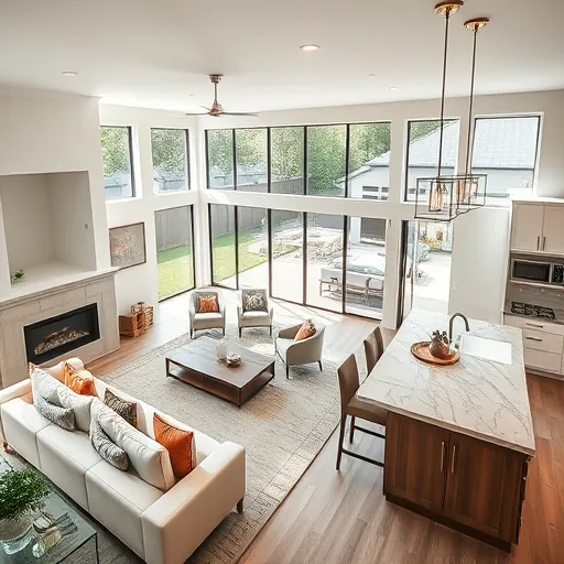 Completed home remodeling project in Fort Worth TX showcasing modern design and stylish interior finishes.