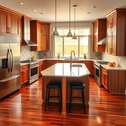 Modern kitchen in North Richland Hills TX with stainless steel appliances, granite countertops, and inviting ambiance.