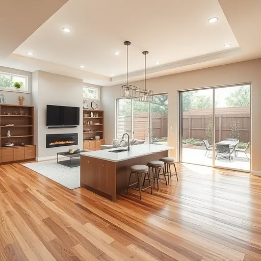 Home remodeling project in Fort Worth TX featuring a beautifully designed living space with modern decor