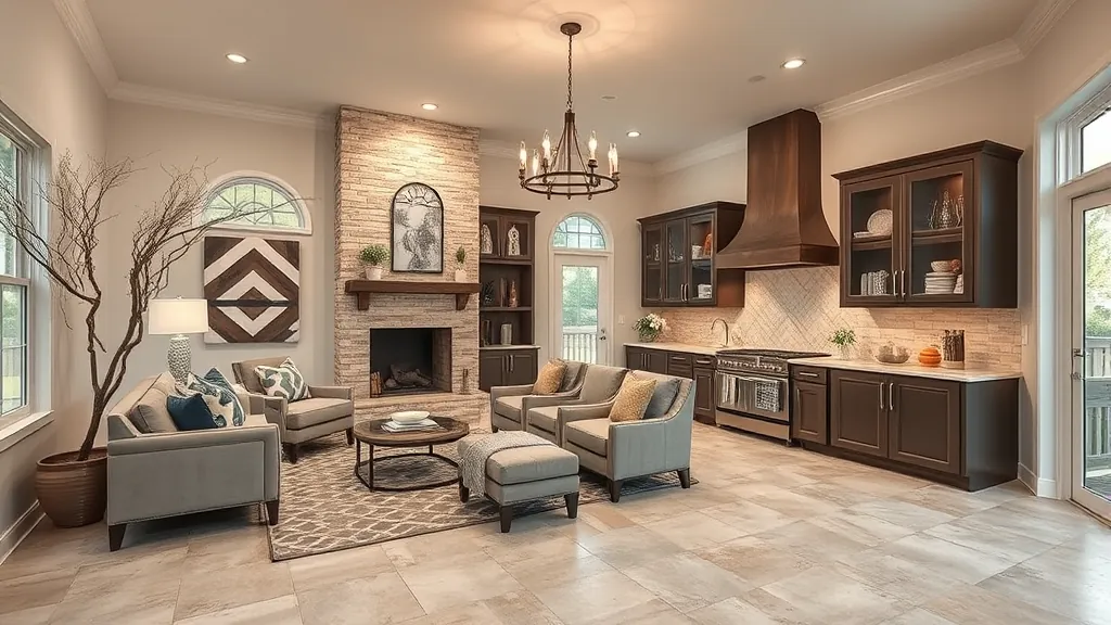 Home Remodeling in Edgecliff Village TX featuring modern kitchen and cozy living room designs.
