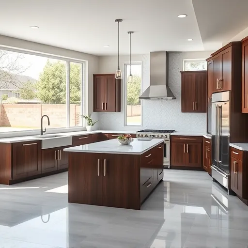 Remodeled Roanoke TX kitchen with quartz countertops stainless steel appliances contemporary backsplash and large windows