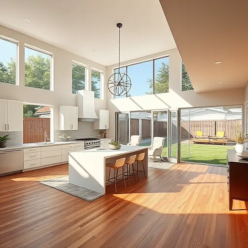Home remodeling project in Fort Worth TX showcasing modern design with elegant kitchen and stylish living area.