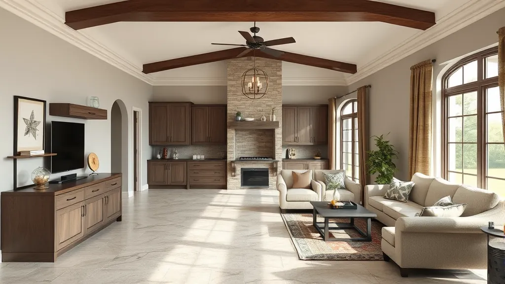 Home Remodeling in Trophy Club TX showcasing modern kitchen and living space design ideas.