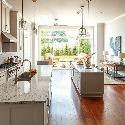Modern Benbrook TX kitchen remodel with elegant cabinetry, granite countertops, and bright natural light showcasing inviting decor.