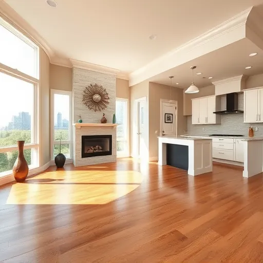 Completed home remodeling project in Fort Worth, TX featuring modern design elements and open spaces.