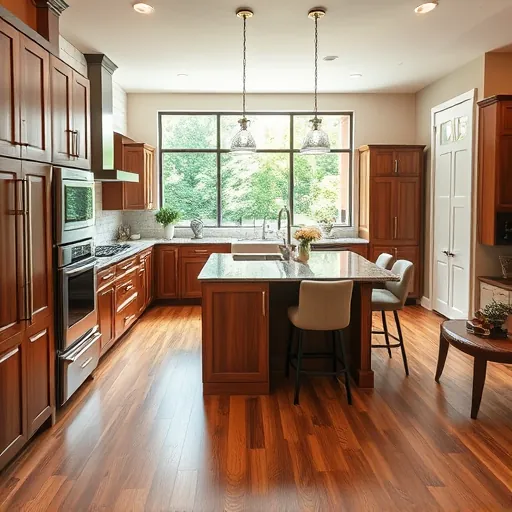 Spacious modern kitchen remodel in Kennedale TX featuring granite counters, custom cabinetry, and bright natural light.