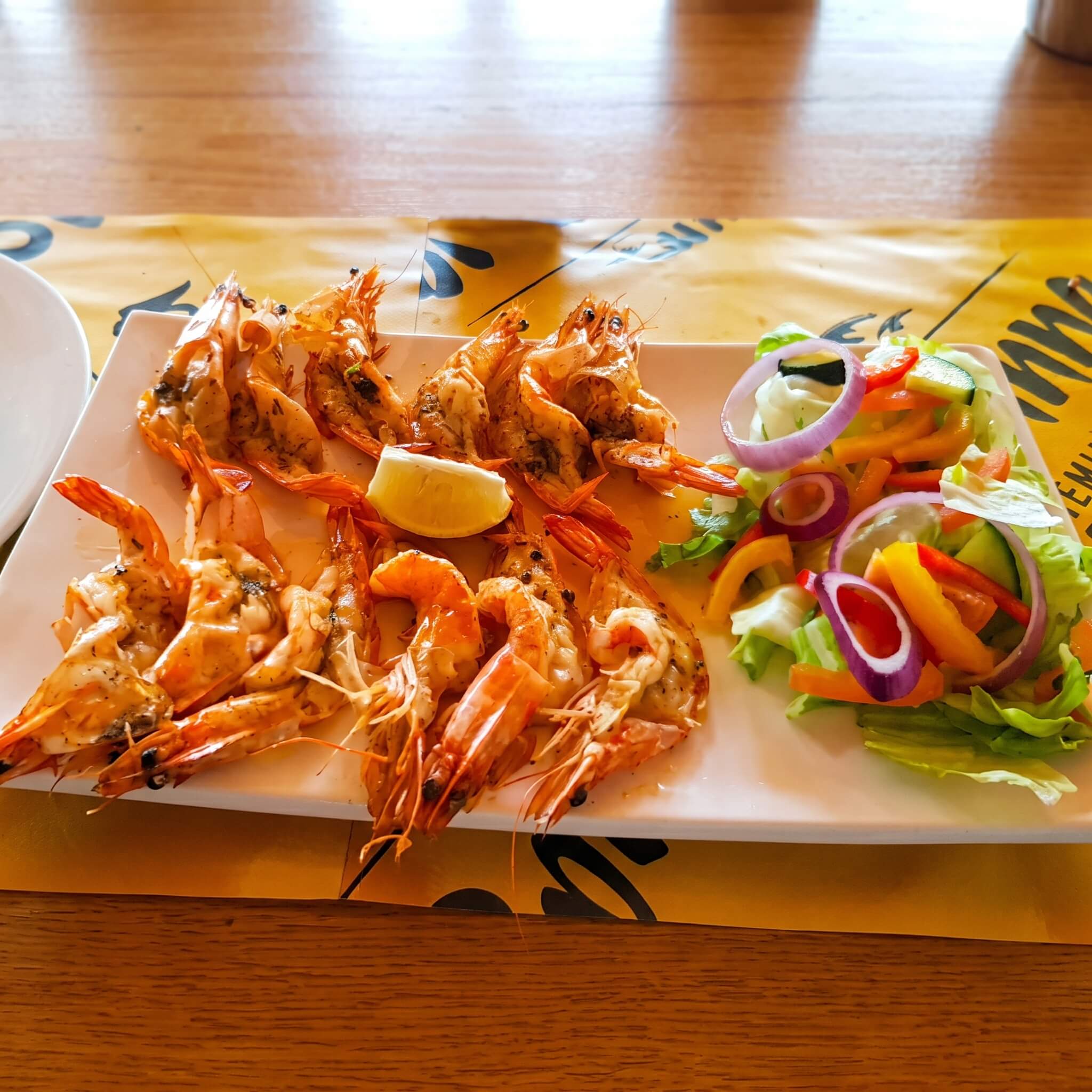 Fresh seafood dishes