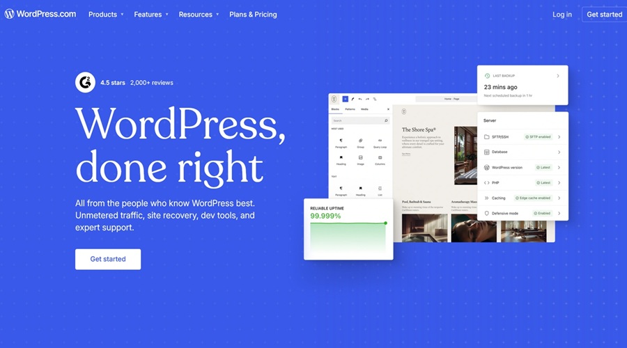 wordpress homepage