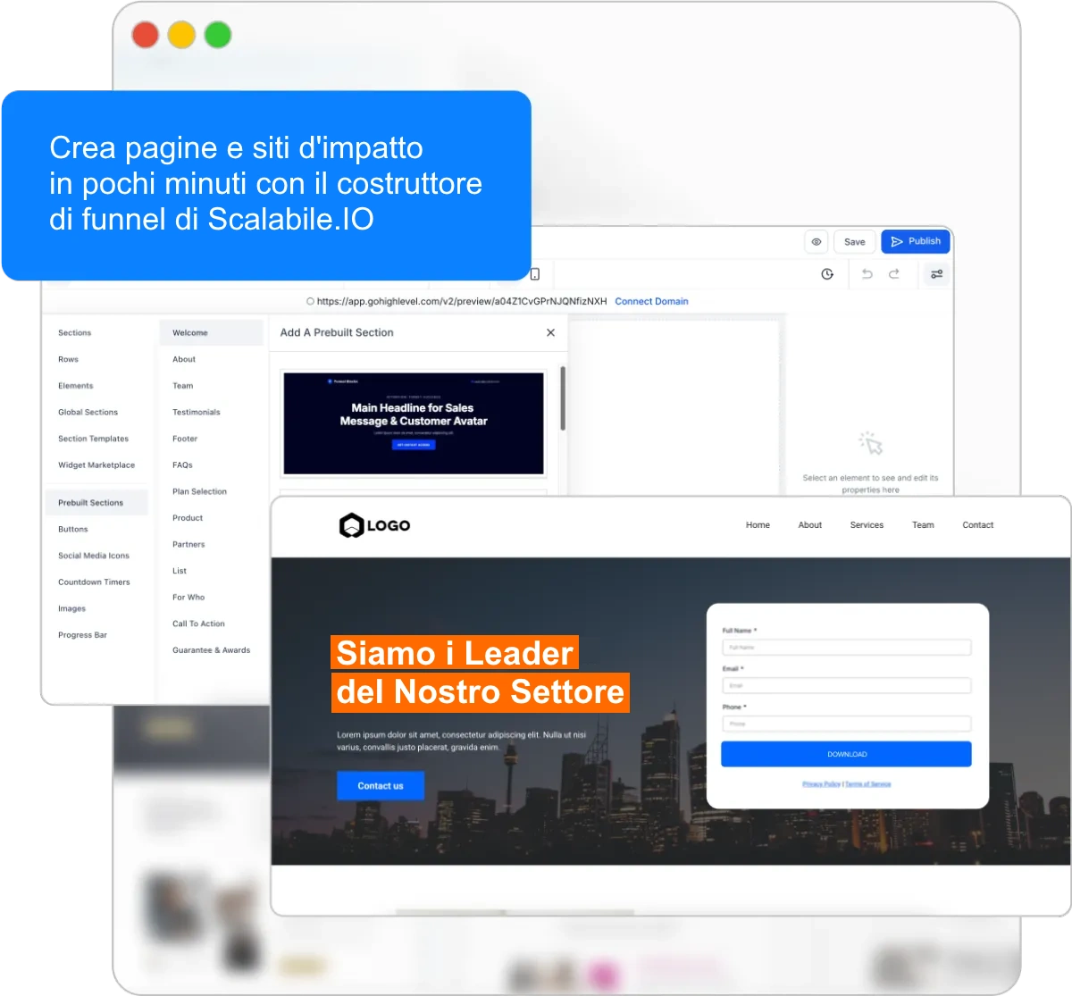 Acquisizione contatti in Scalabile CRM