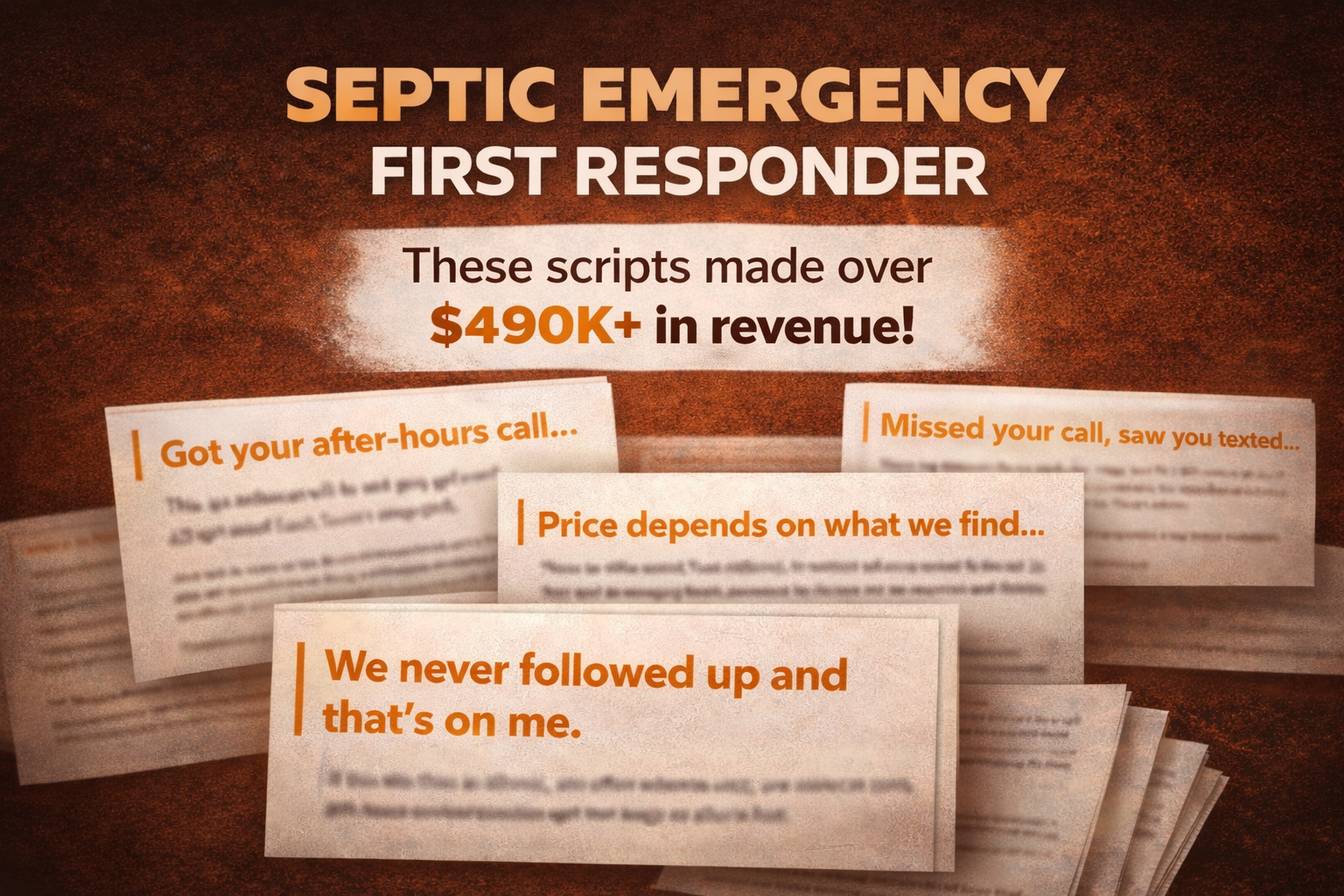 Septic Script Kit - 3 PDF Guides