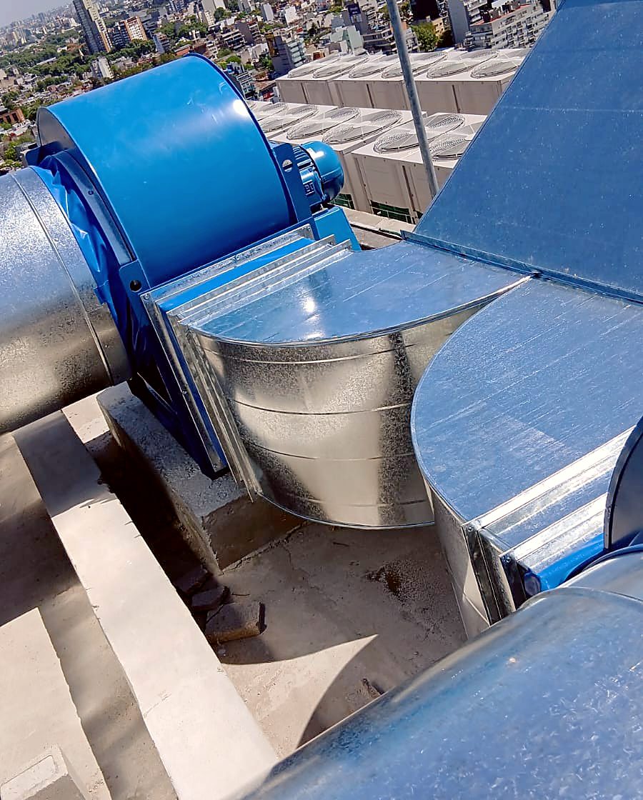 Presurización de escaleras