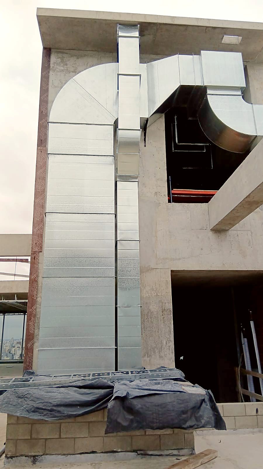 Conductos de Scali en obra