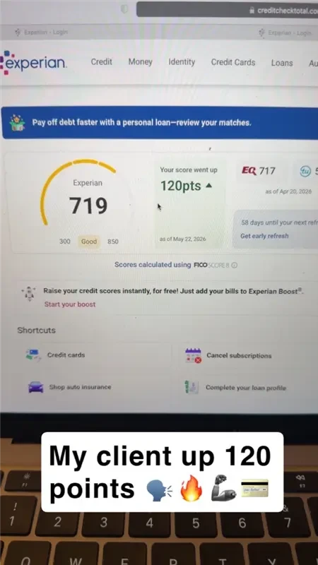 Client result shared with Mr Never Stop
