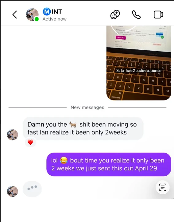 Client result shared with Mr Never Stop