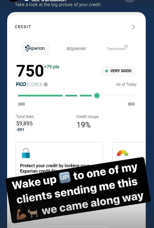 Client result shared with Mr Never Stop