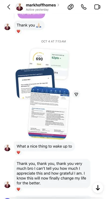 Client result shared with Mr Never Stop