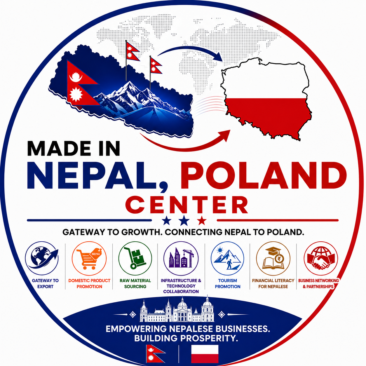Made in Nepal, Poland Center logo