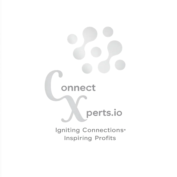 ConnectXperts.io logo with silver connected dots and the tagline Igniting Connections, Inspiring Profits