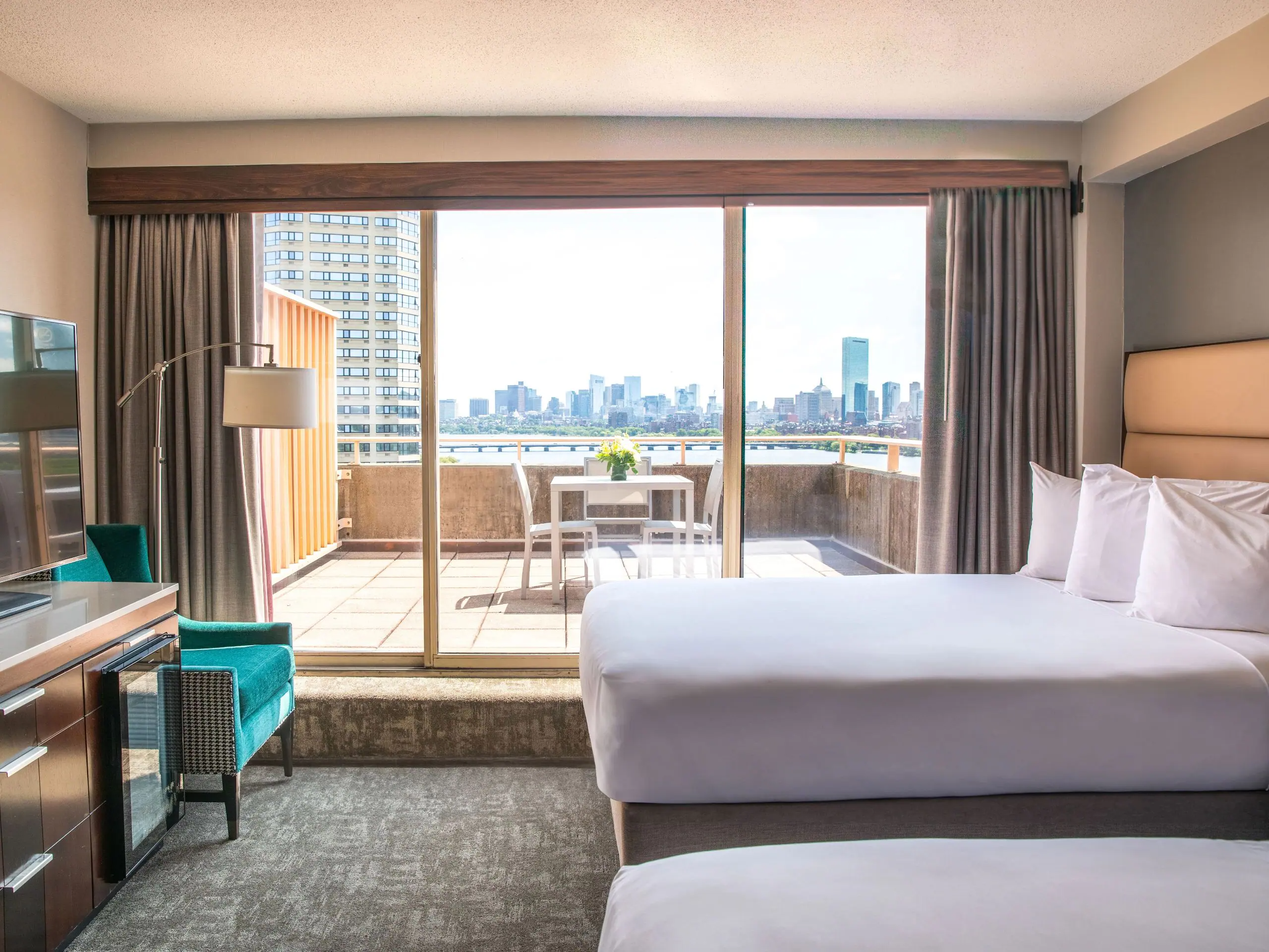 Balcony guest room
