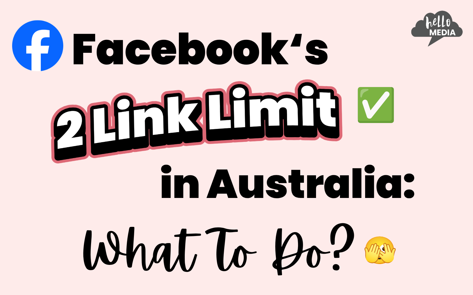 Facebook’s 2 Link Limit in Australia: What To Do