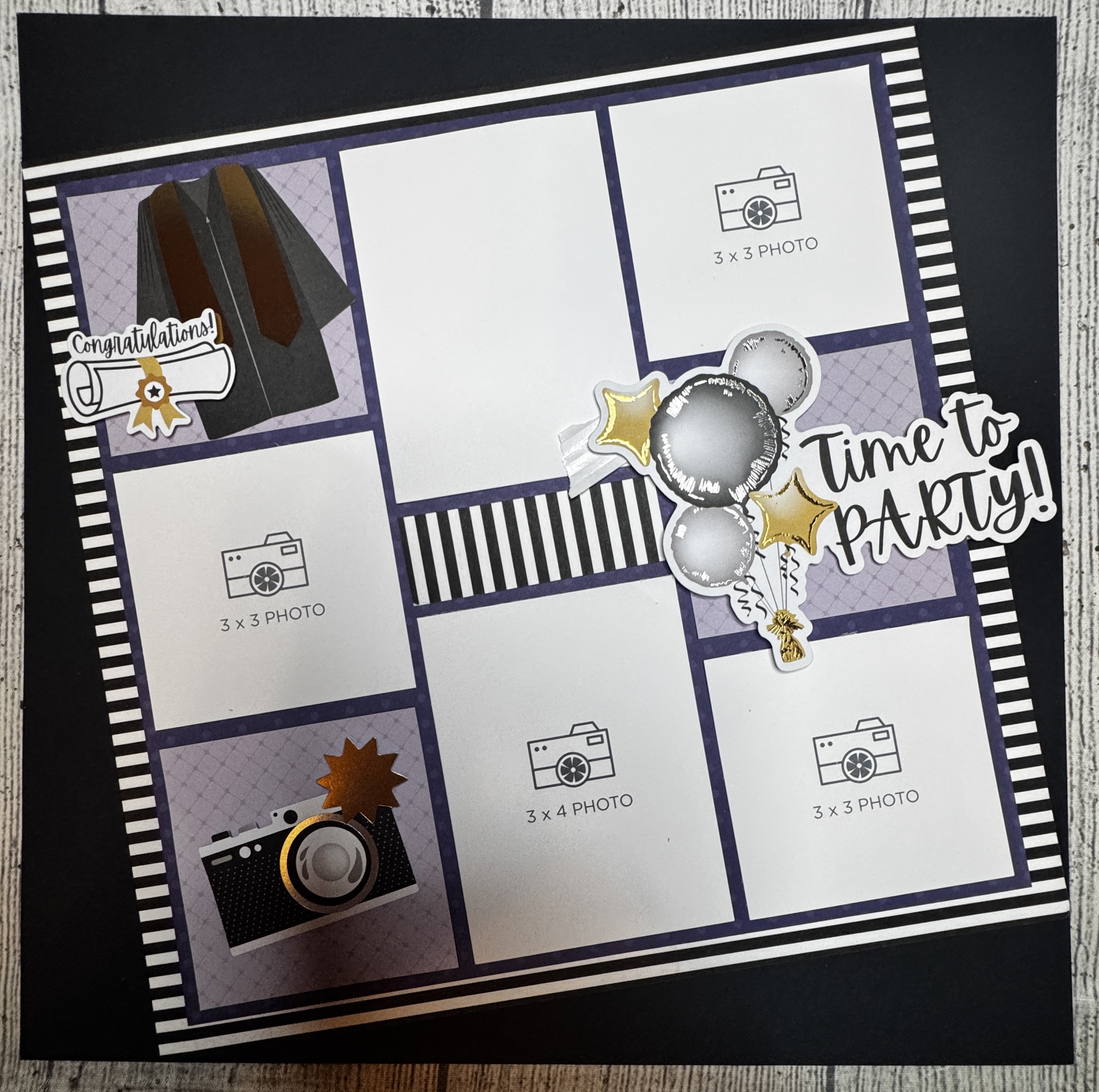 graduation single page layout