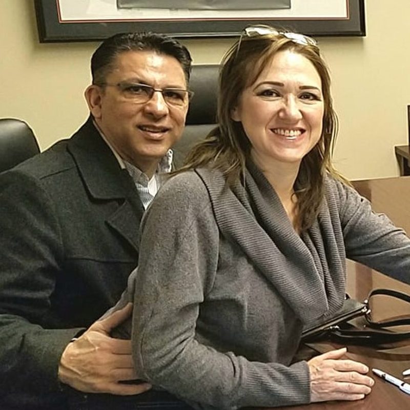 Happy client with Carlo Gobba on closing day