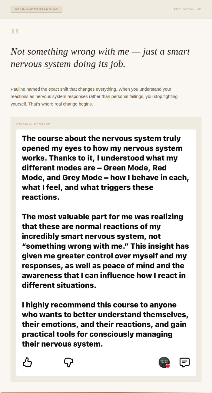 Pauline testimonial