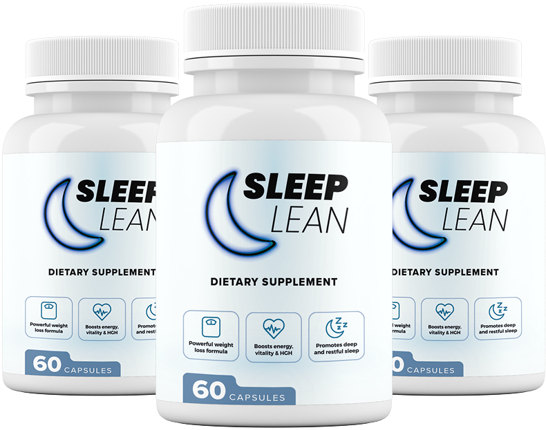 SleepLean deep sleep and weight management supplement bottle on the official website
