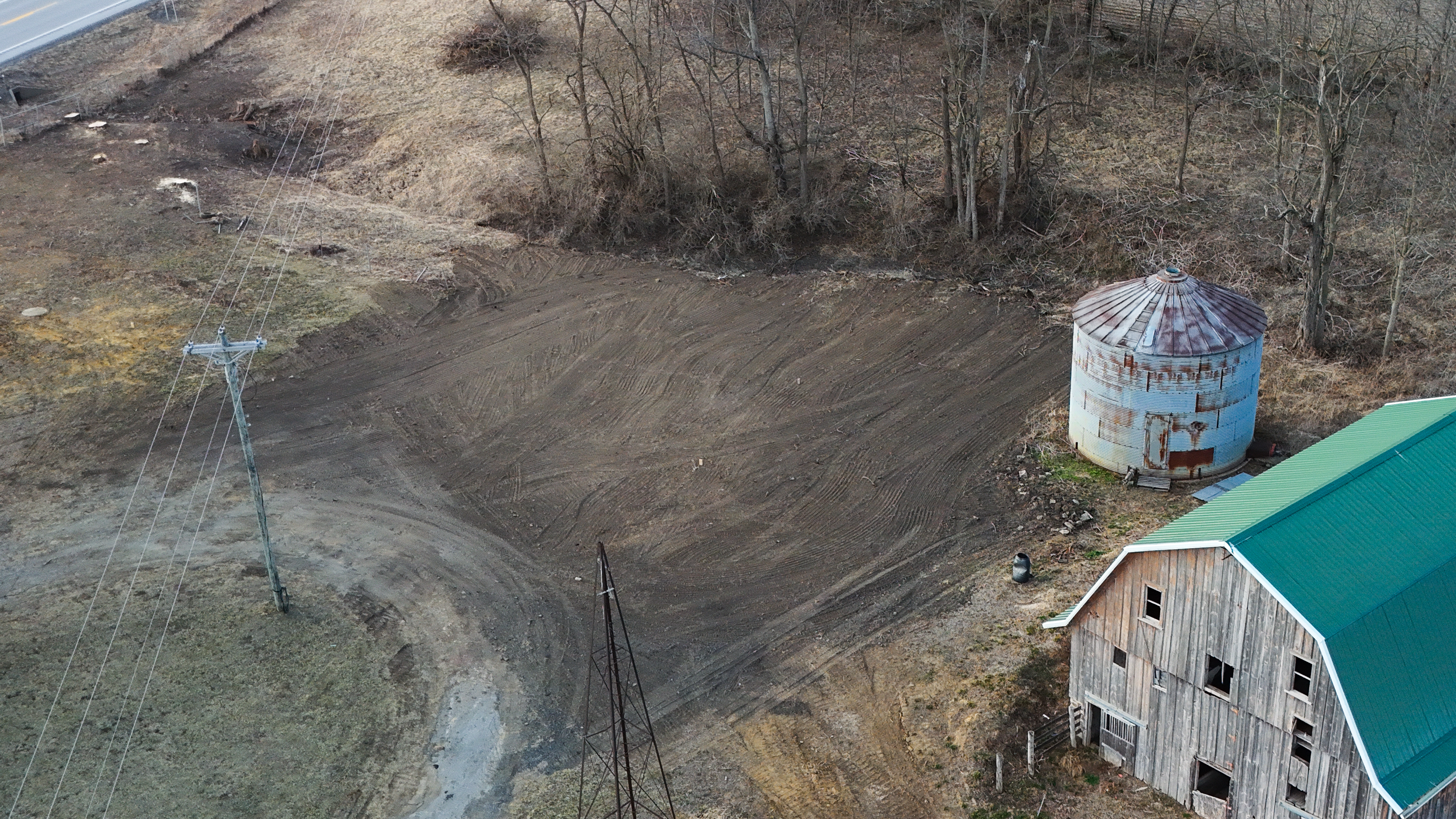 After site preparation and grading