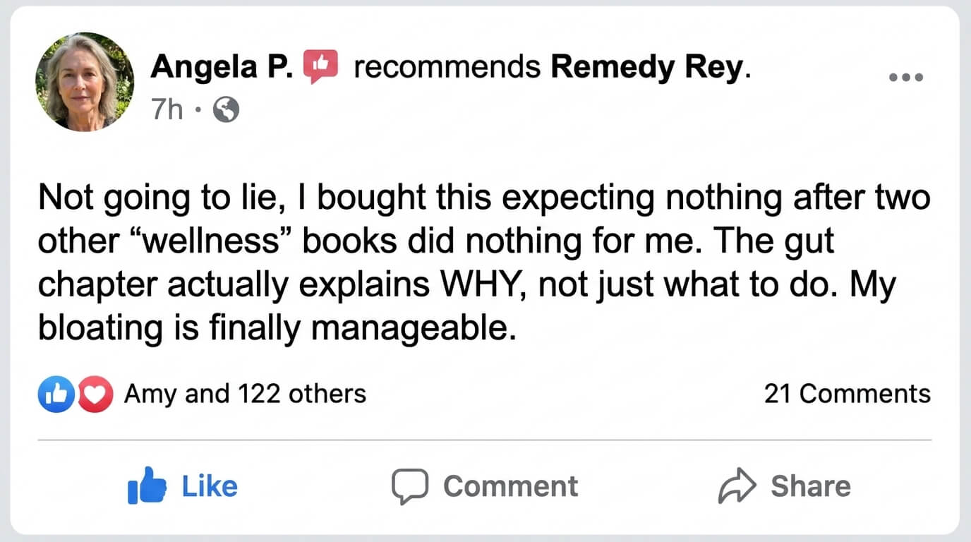 Angela P. review - gut health and bloating improvement