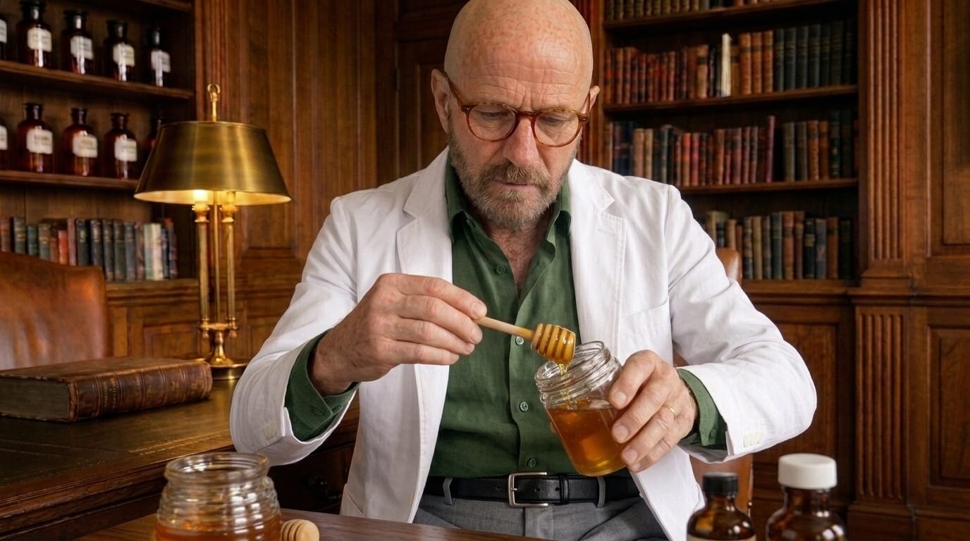 Dr. Rey Crossfield with natural ingredients