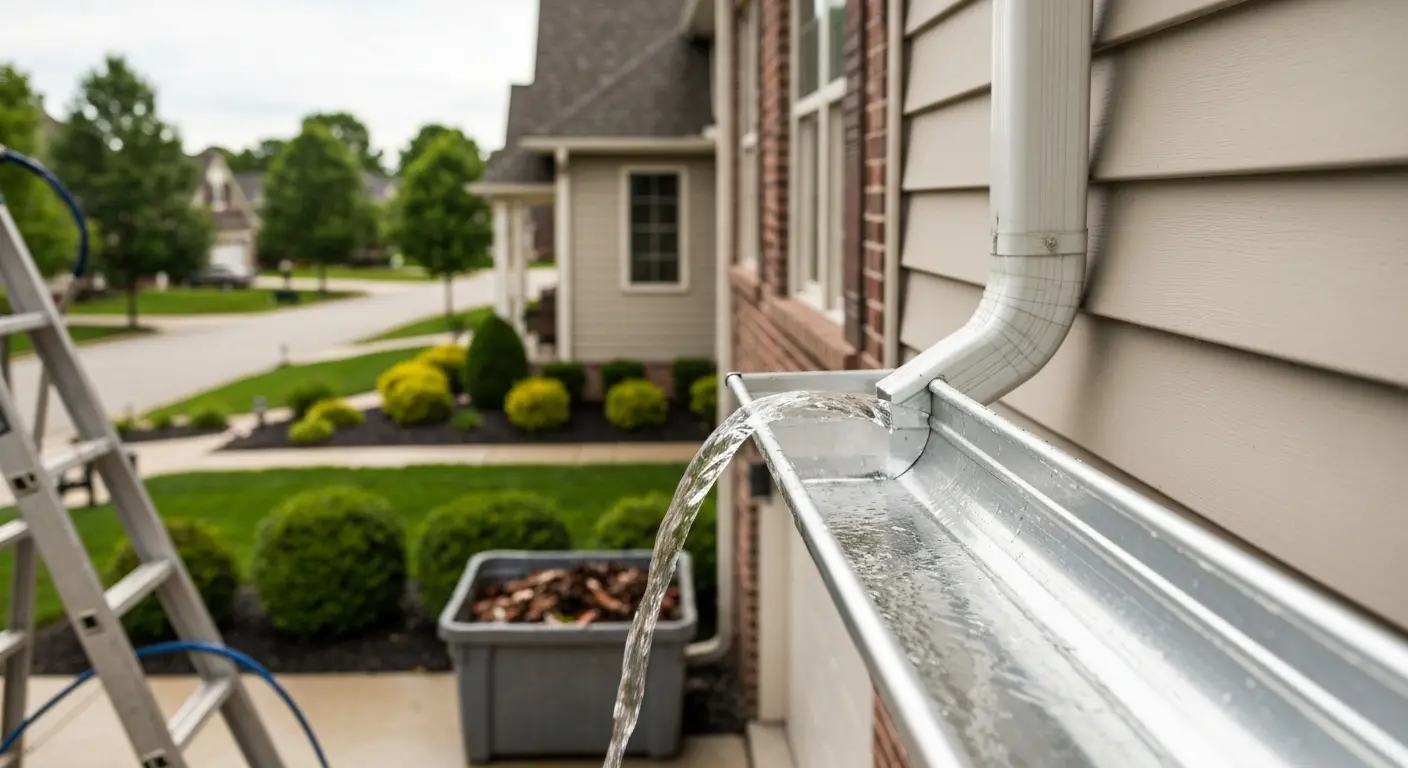 Gutter cleaning and repair