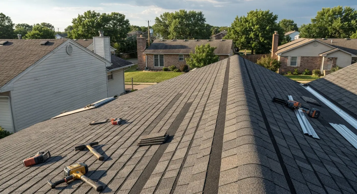 Storm damage roof repair