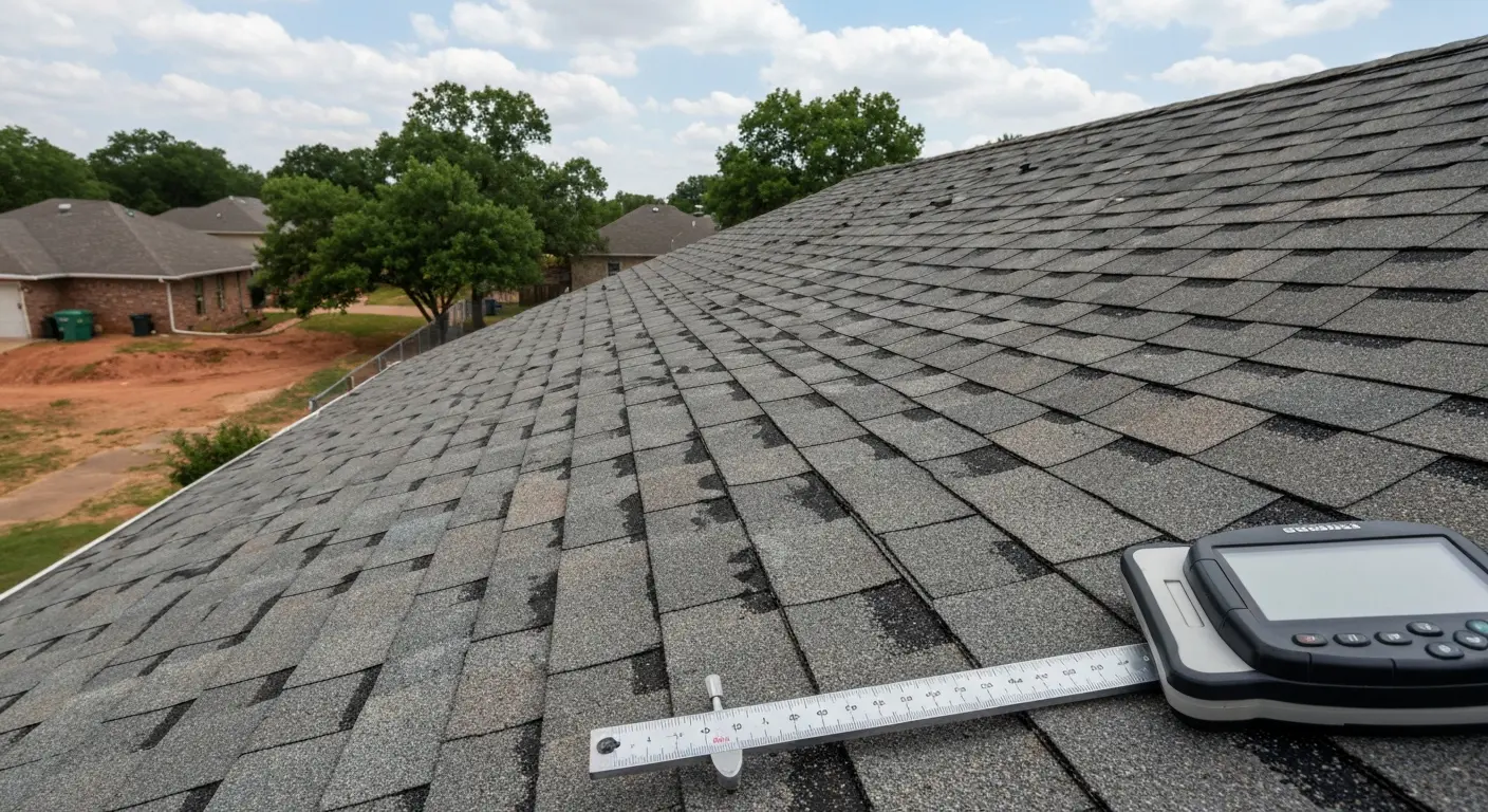 Hail damage roof inspection