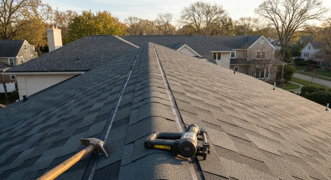 Asphalt shingle roof project