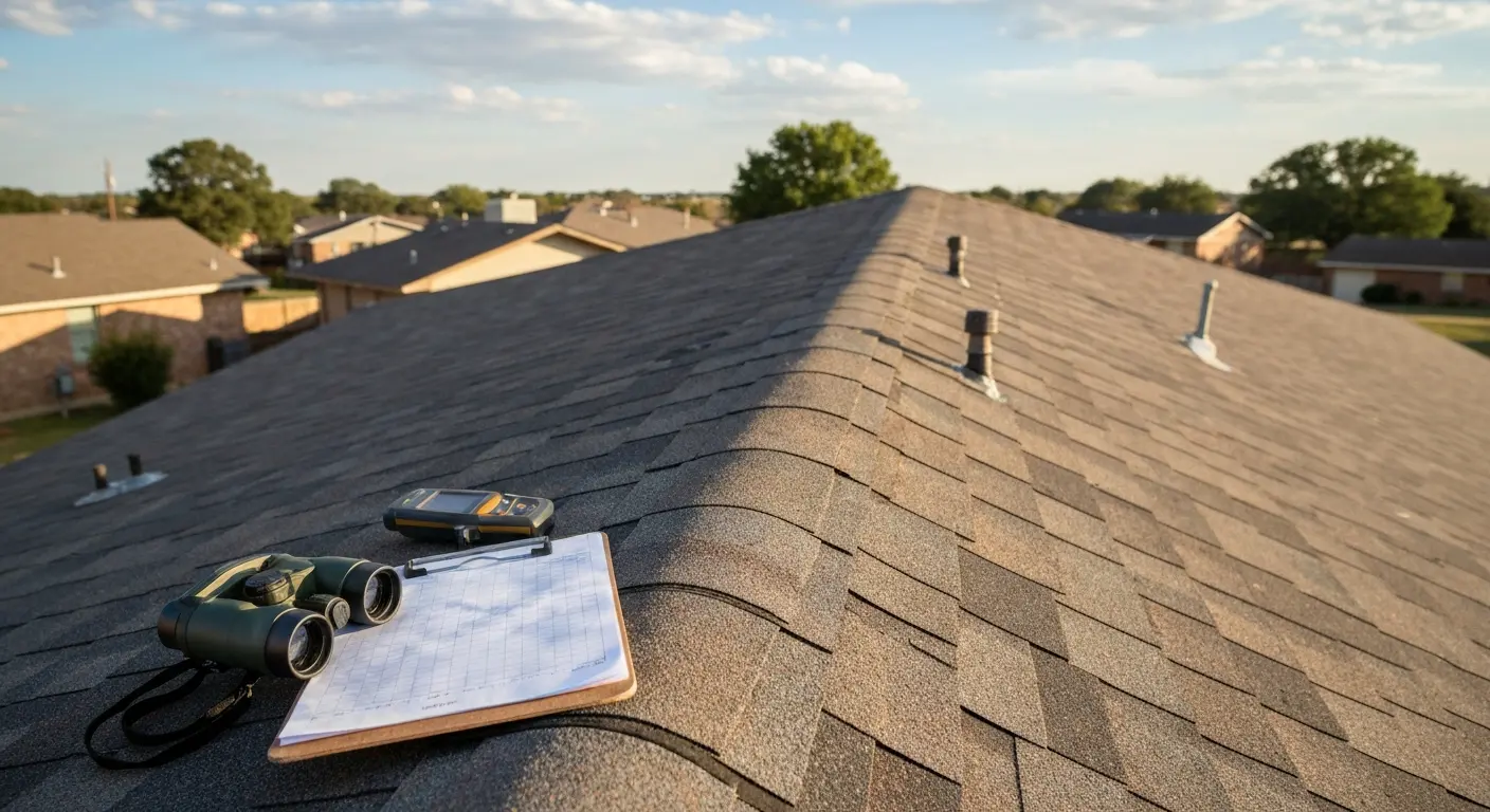Roof storm inspection in Del City
