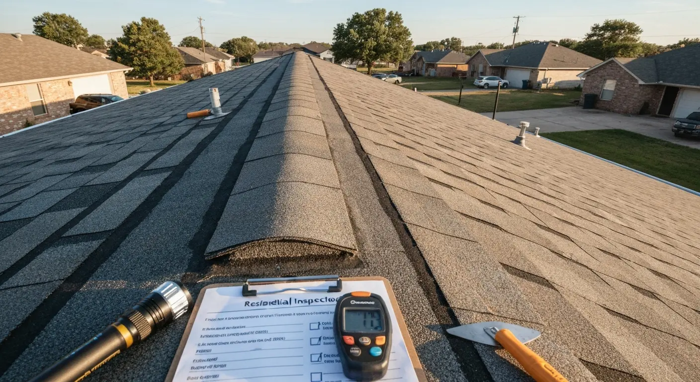 Residential roof inspection