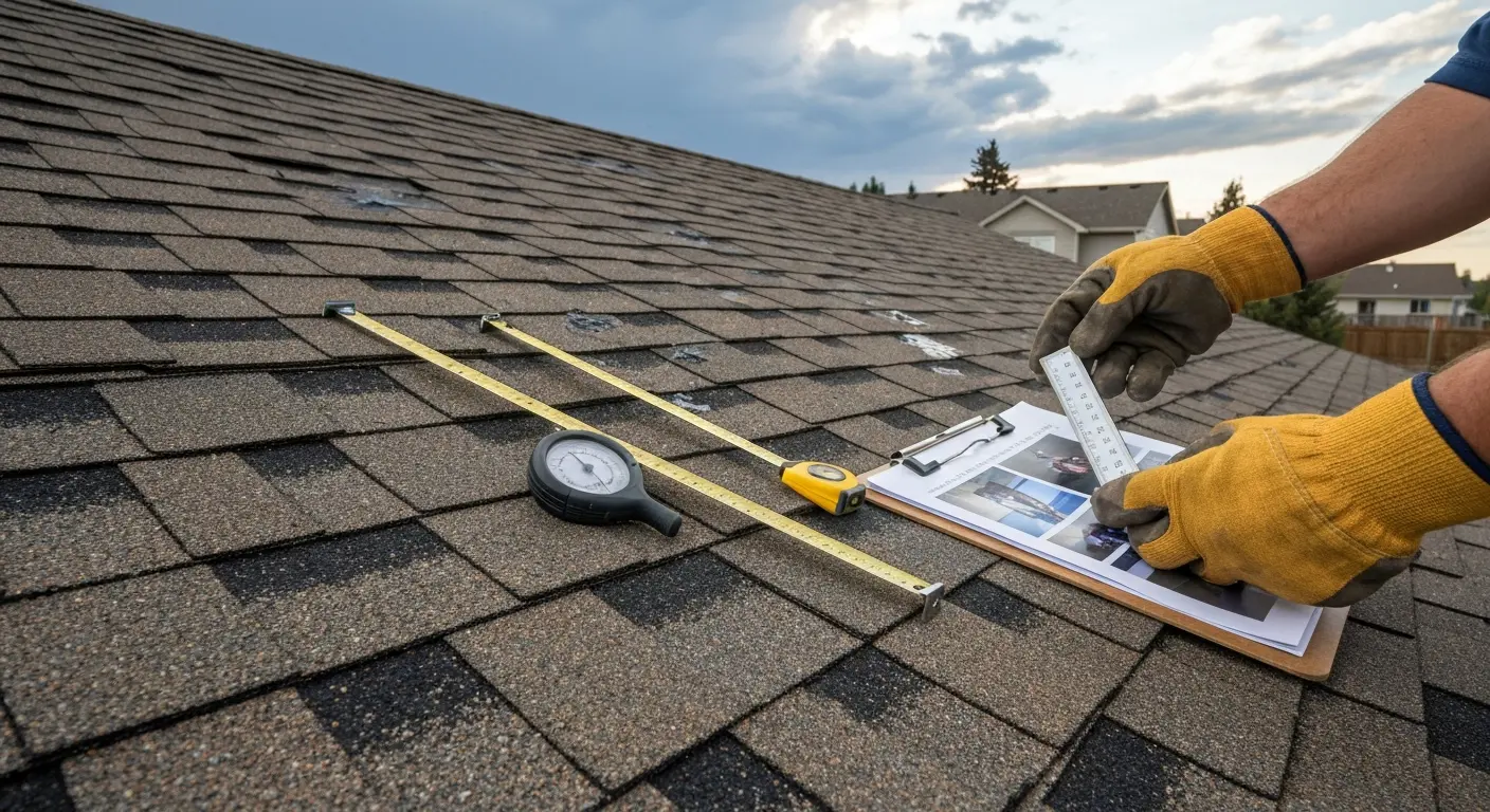 Roof inspection for hail damage