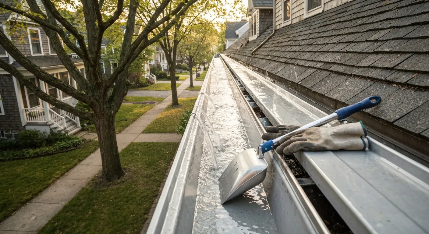 Gutter cleaning and installation