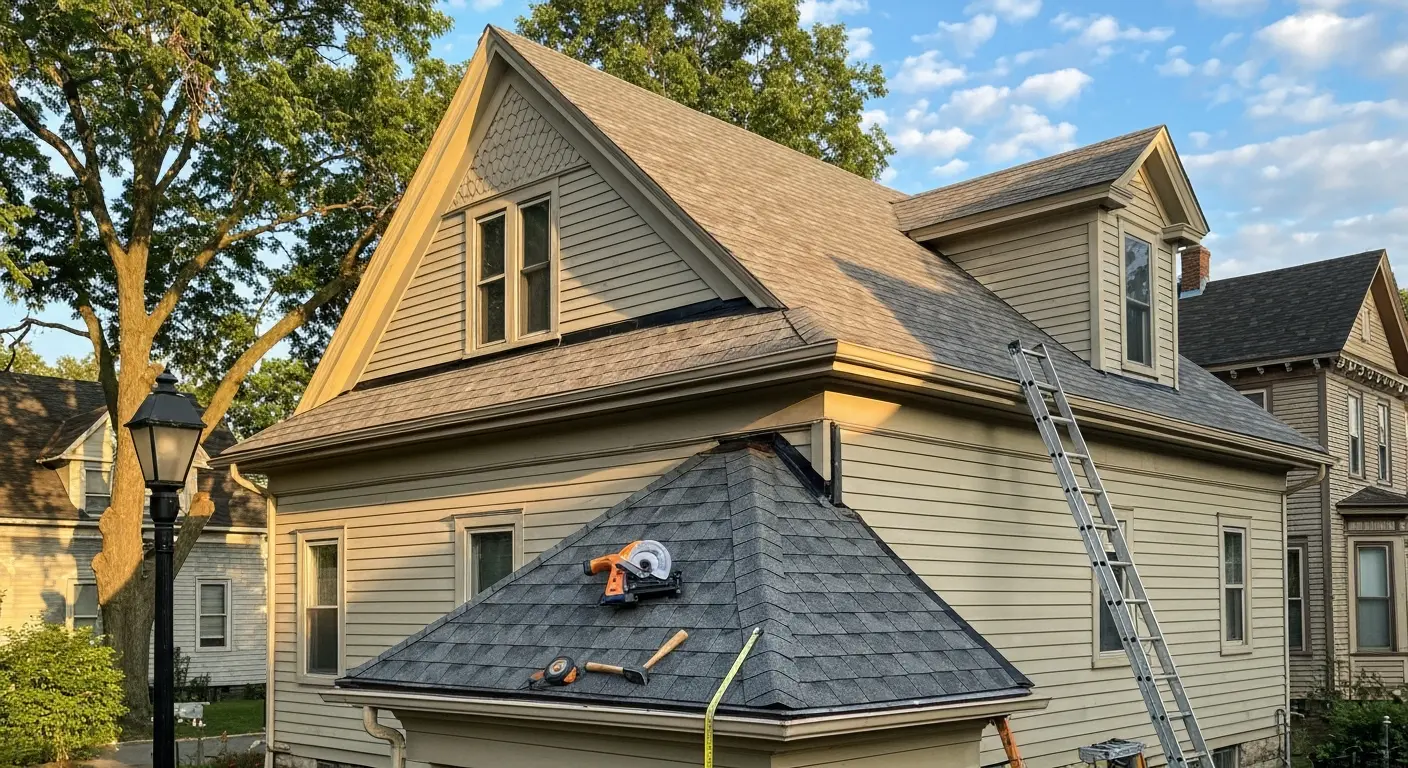 Residential roof replacement
