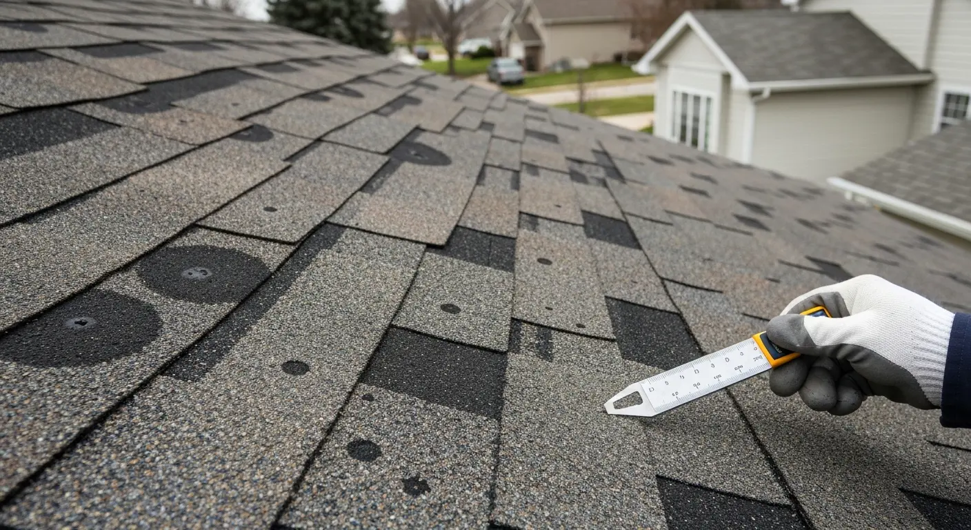 Hidden roof damage from hail and wind