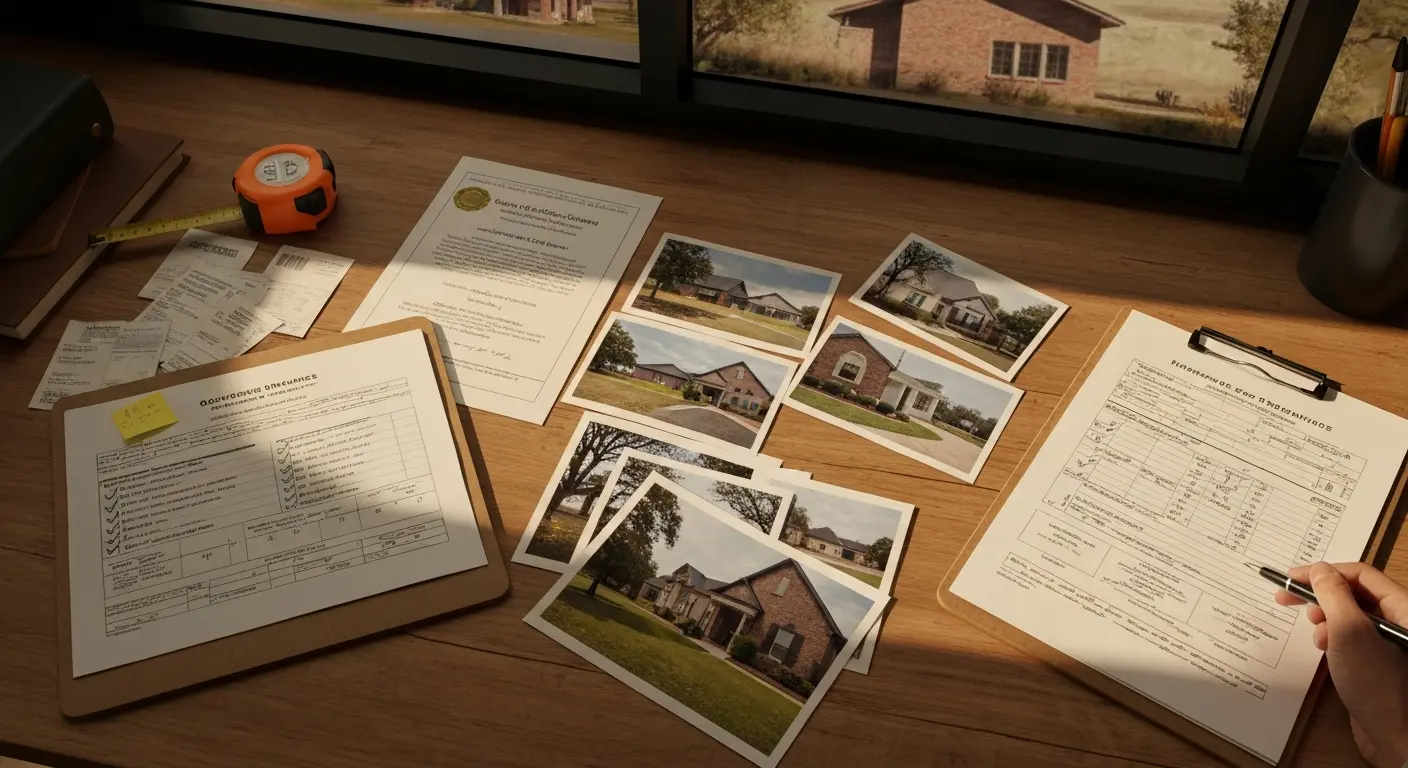 Insurance claim documentation process