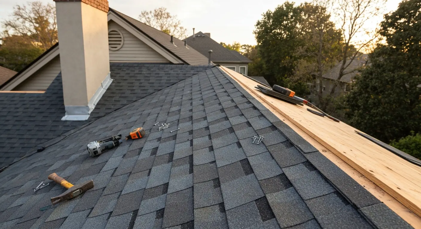 Residential roof replacement in Piedmont