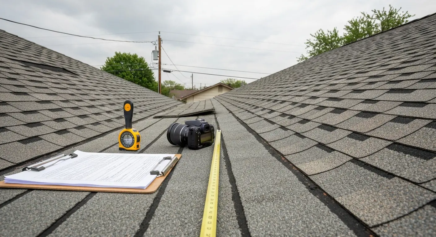 Storm damage roof repair