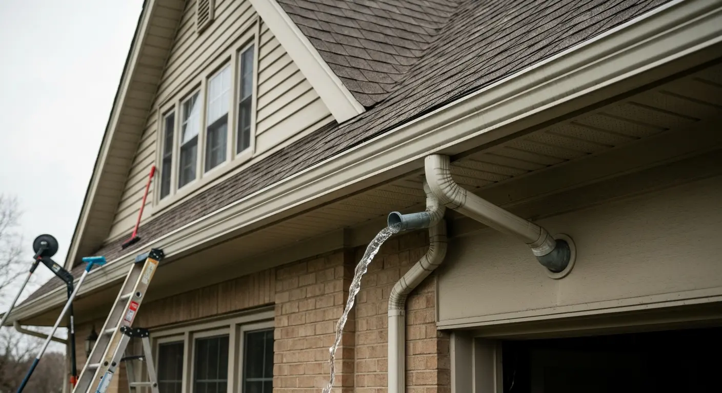 Gutter cleaning and installation