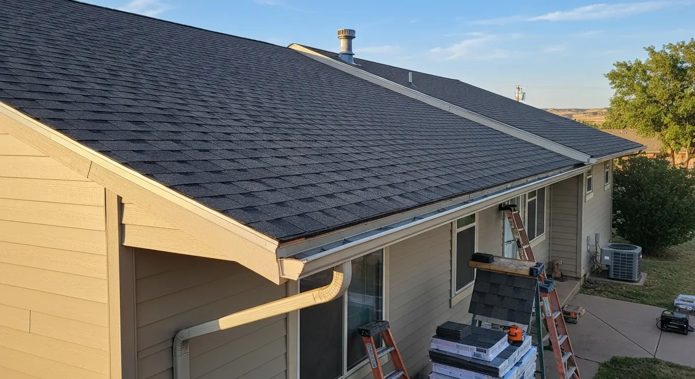 Residential roof replacement project