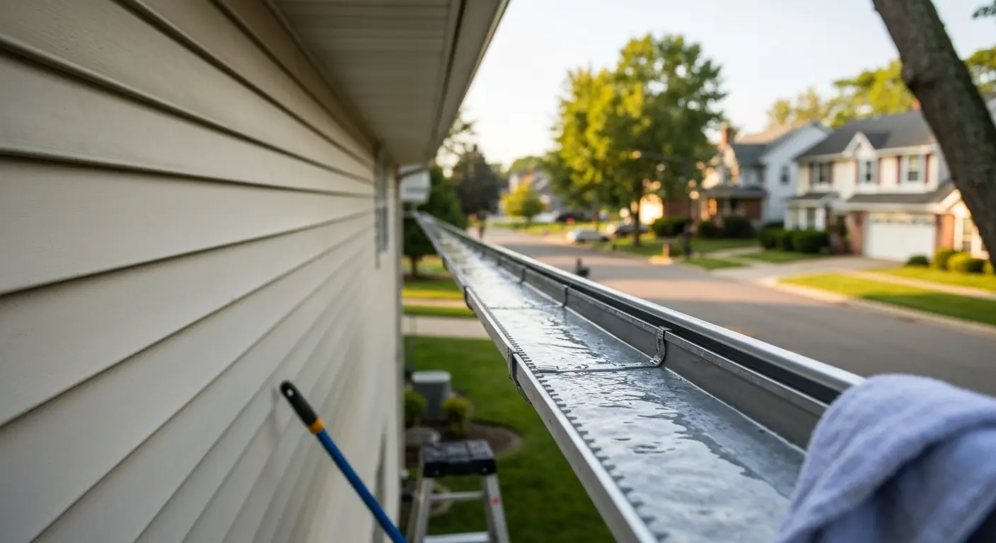Professional gutter cleaning service