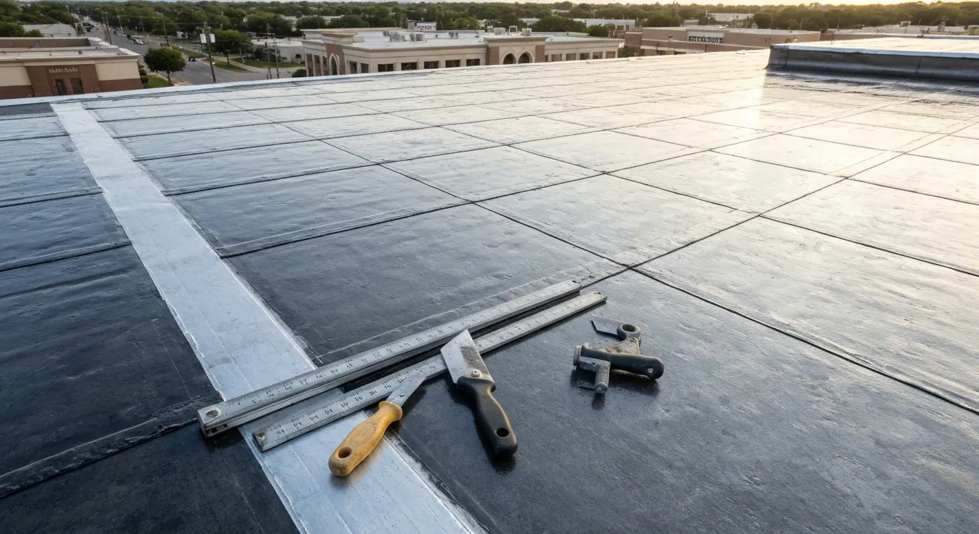 Commercial flat roof repair